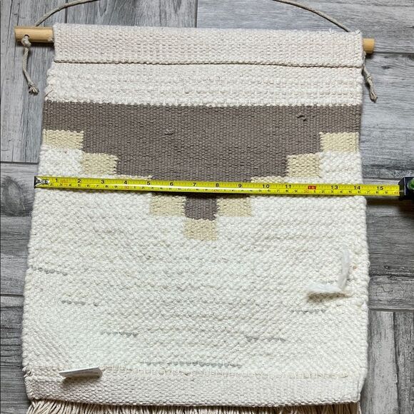 Handcrafted Cream and Gray Wall Hanging - Picture 5 of 6